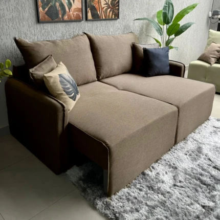 Sofa Cama 2,20m Doha no Linho (4279)