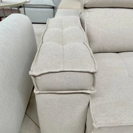 Sofa 3,14m Serenade Linho com Braço Almofadado (1824) - Imagem 7