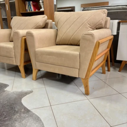 Conjunto Sofa 3 Peças em Couro Omega (4684-5922) - Imagem 5