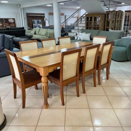 Mesa 2,20m Torrneada (4771) com 8 Cadeiras de Tela Alta (1088) - Imagem 4