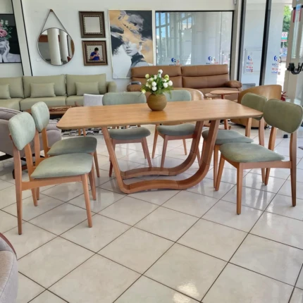 Mesa 1,80m Wave (2486) com 06 Cadeiras Betina Pistache (2302) - Imagem 4