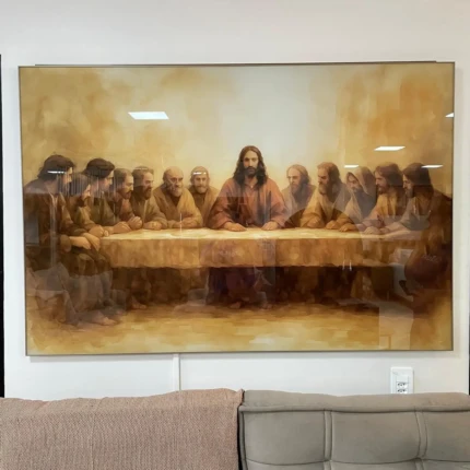 Quadro em Vidro Santa Ceia 100cm x 150cm (4615)