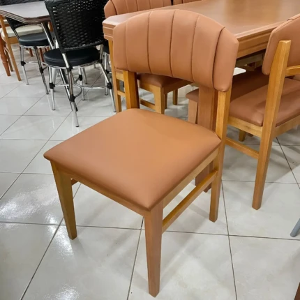 Mesa 1,55m Perola (2600) com 6 Cadeiras Luzia Mel (3429) - Imagem 3