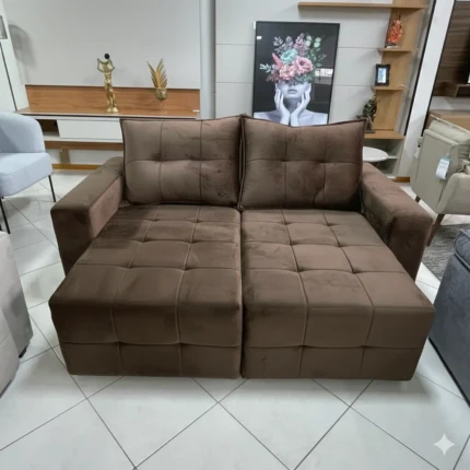 Sofa 2,00m Fascinio Retrátil em Veludo Italiano (5307)
