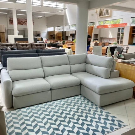 Sofa de Canto Paris 2,82m x 1,90m em Linho (3767) - Imagem 3