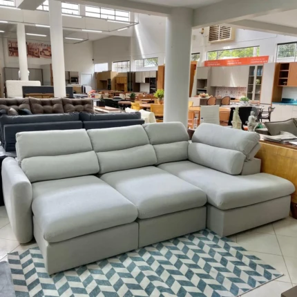 Sofa de Canto Paris 2,82m x 1,90m em Linho (3767) - Imagem 5