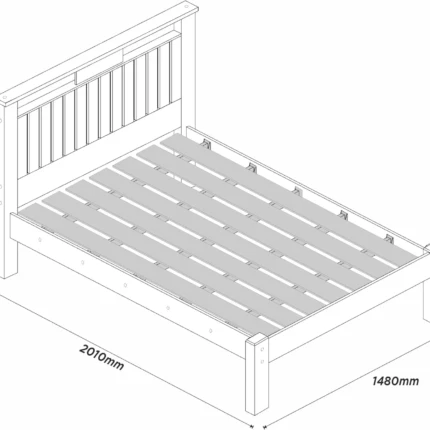 Cama Casal Ripada Naturale (4324) - Imagem 3