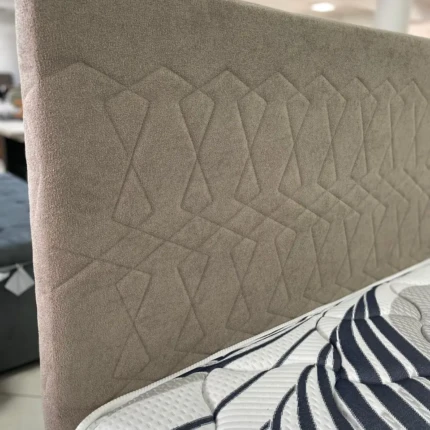 Cabeceira Casal 1,40m Avaron 3D Boucle Bege (5489) - Imagem 2