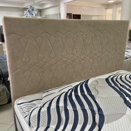 Cabeceira Casal 1,40m Avaron 3D Boucle Bege (5489) - Imagem 1