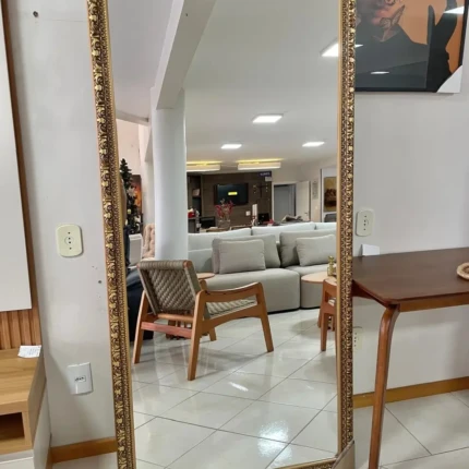 Espelho 1,93m x 93cm com Moldura Clássica Dourado (5744) - Imagem 3