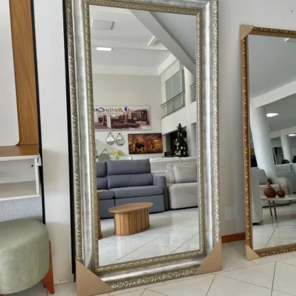 Espelho 2,10m x 1,10m com Moldura Prata Envelhecida (2015) - Imagem 3