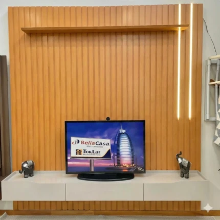 Painel 2,23m Ripado COM LED e altura 2,40m Pratic (2486-6282)