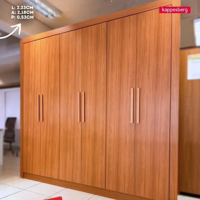 2,32m - Kappesberg - Roupeiro m569 CN CANELA - sem espelho - (CD 4503) FOTO (2)