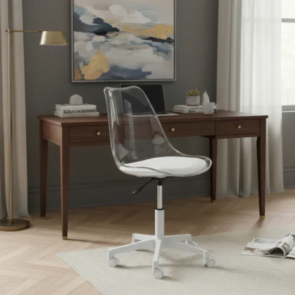 Cadeira Giratoria Chicago Leda Transparente (4000)