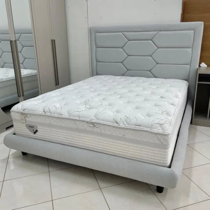 Cama Estofada Queen Delta com Colchão Eco Nature (3145-2876-1193)