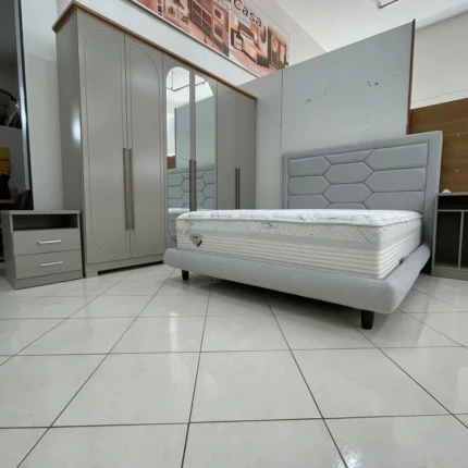 Cama Estofada Queen Delta (3145-2876) - Colchão NÃO Incluso - Imagem 5