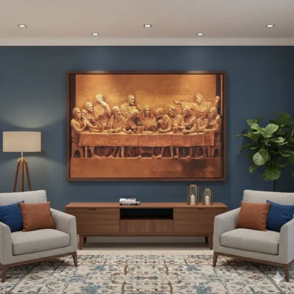 Quadro Santa Ceia 1,55m x 1,05m em Canva (2218)