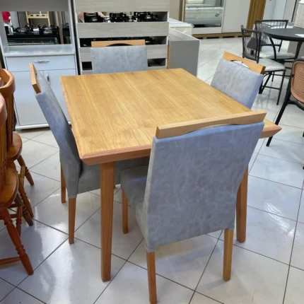 Mesa 1,20m Avela (3648) com 4 Cadeiras Betina Facto IMPERMEAVEL (5260) - Imagem 4