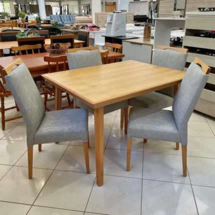 Mesa 1,20m Avela (3648) com 4 Cadeiras Betina Facto IMPERMEAVEL (5260) - Imagem 2