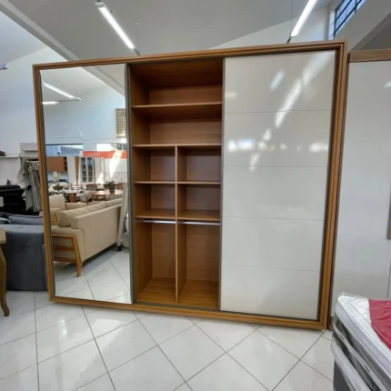 Roupeiro 2,76m MDF Concept com Porta de Espelho inteiro (2639) - Imagem 3