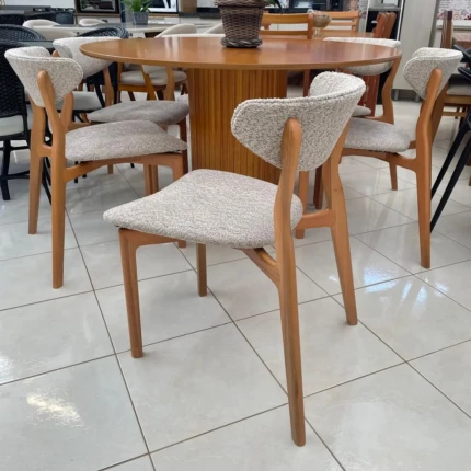 Mesa 1,40m Redonda (1497) com 06 Cadeiras Venus (1285) - Imagem 5