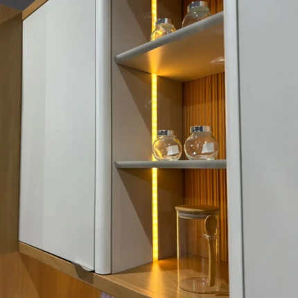 Cozinha 3,40m 100% MDF com LED e Cristaleira Bless (6703) - Imagem 6