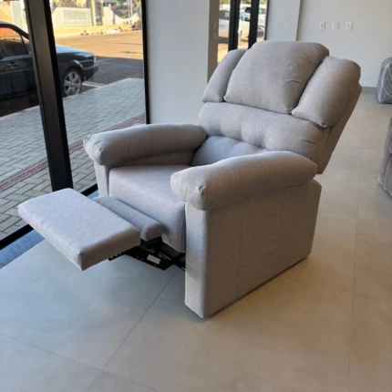 Poltrona Reclinavel Papai Padova Alavanca em Linho (2664)