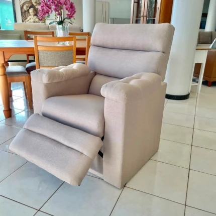 Poltrona Reclinável Papai Aconchego Linho Bege (6825) - Imagem 3