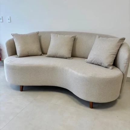 Sofá 1,80m Living Aquino Orgânico em Linho (4264)