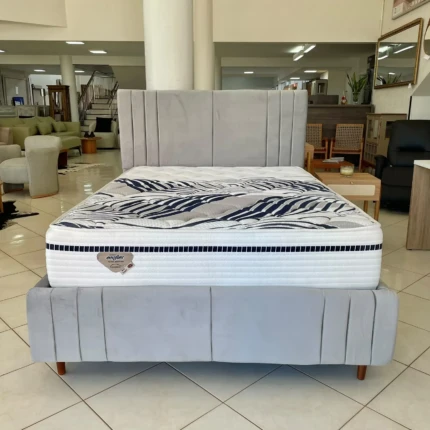 Cama Estofada Casal com Colchão Multi Support Firme Ecoflex (2581-360) - Imagem 4