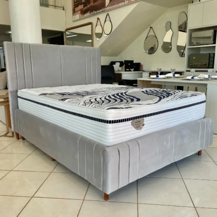 Cama Estofada Casal com Colchão Multi Support Firme Ecoflex (2581-360) - Imagem 3