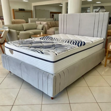 Cama Estofada Casal com Colchão Multi Support Firme Ecoflex (2581-360)