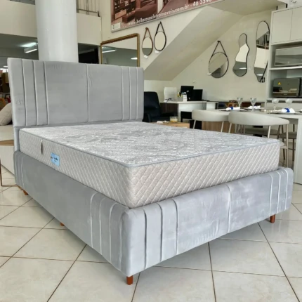 Cama Estofada Casal com Colchão D33 Firme Ecoflex (6470-3136) - Imagem 4