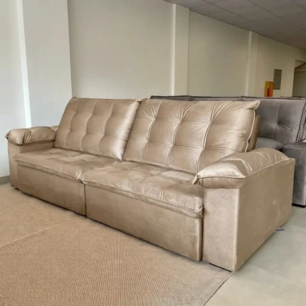 Sofá 2,90m Halland Veludo Soft Bege (2548) - Imagem 3